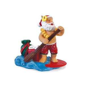 Jolly Paddler Santa Ornament