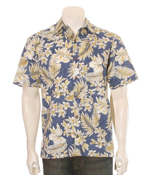 Pen & Ink Botanical Aloha Shirt