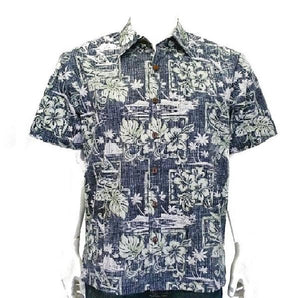 Pastel Hibiscus Reverse Print Aloha Shirt H73379