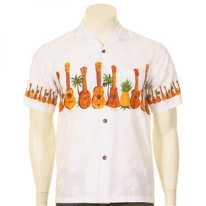Men's Ukulele Chestband Hawaiian Shirt