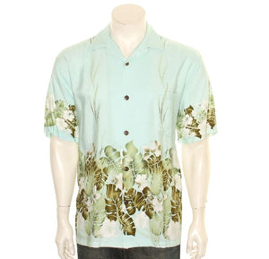 Poplin Border Aloha Shirt H03790