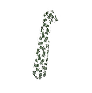 Hilo Hattie Pineapple Necktie - White Green