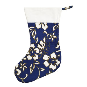 Limited Edition Hilo Hattie Christmas Stocking - Navy Pareo