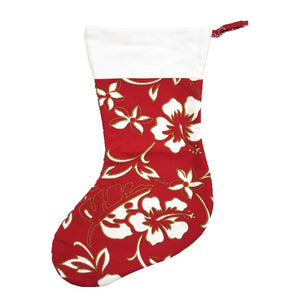 Limited Edition Hilo Hattie Christmas Stocking - Red Pareo