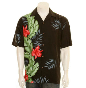 Orchid Panel Men's Aloha Shirt