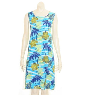 Island  Tye Dye Tank Dress -Tropical Breeze Turquoise