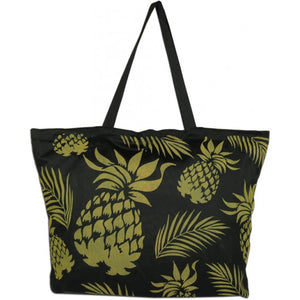 Golden Pineapples Beach Tote