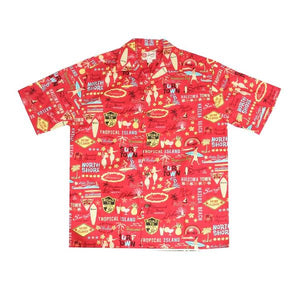 Hilo Hattie Original "Surf Town" Cotton Men's Aloha Shirt