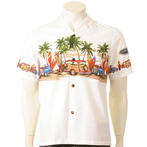 Men's Woody Chestband Hawaiian Shirt