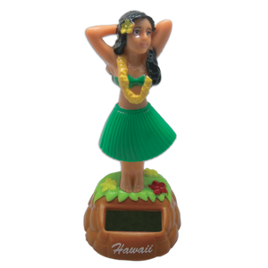 Hula Girl Posing - Solar Hula Doll