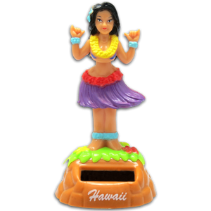 Hula Girl Shaka Wahine- Solar Hula Doll