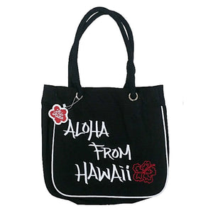 Aloha From Hawaii Tote Bag - Black