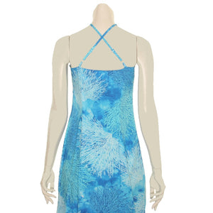 Hilo Hattie Coral Print Strap Dress L3042