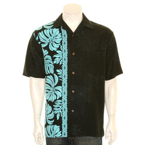 Prince Kuhio Aloha Shirt - Black/Blue