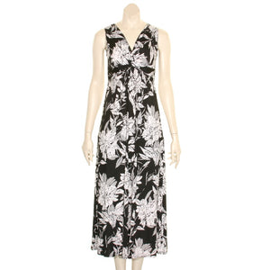 Summer's Fashion Sleeveless Long Printed Dress PRL-3427