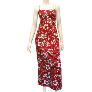 Classic Hibiscus Strap Long Dress