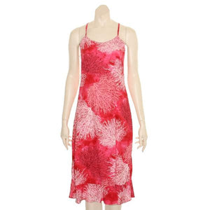 Hilo Hattie Coral Print Strap Dress L3042
