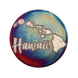 Raku Potteryworks - Hawaii Coaster - 1 piece