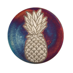 Raku Potteryworks - Pineapple Matte Coaster - 1 piece