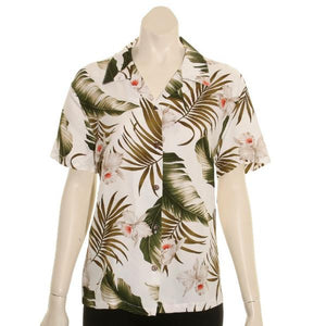 Orchid Floral Rayon Camp Blouse