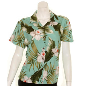 Orchid Floral Rayon Camp Blouse