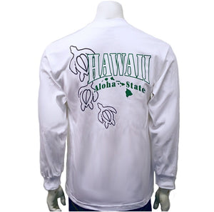 Hawaii  Long Sleeve Aloha State Honu T-Shirt - 112262