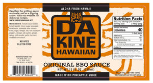 DA KINE HAWAIIAN BBQ SAUCE - ORIGINAL