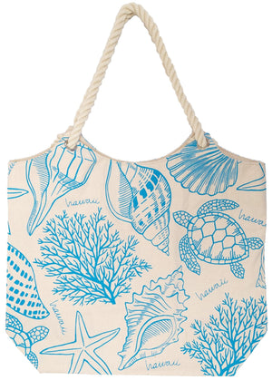 Truly Natural/Blue Canvas Bag