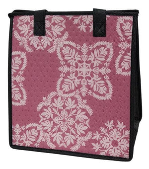 Quilted Mauve Medium Insulated Hot/Cold Reusable Bag