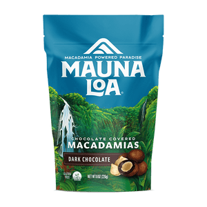 DARK CHOCOLATE COVERED MACADAMIA NUT BAG - 8OZ