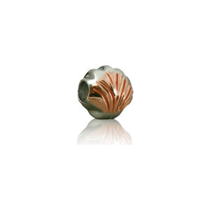 Sterling Silver Hawaiian Rose Shell Bead