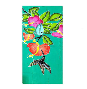 SARONG BALI BIG #101 HIBISCUS BIRD