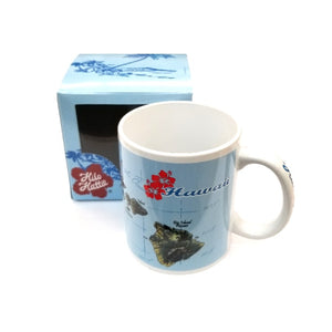 Hilo Hattie Hawaiian Island Map Mug