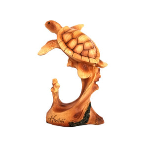 Wooden Sea Turtle w/ Stand 12cm