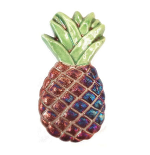 Raku Pineapple Magnet