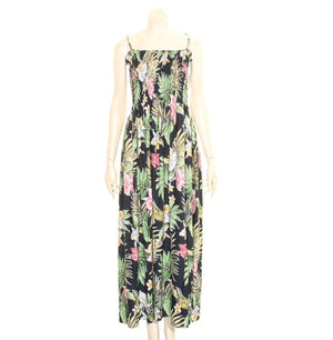 Hawaiian Orchid  Long Smock Dress LMH178