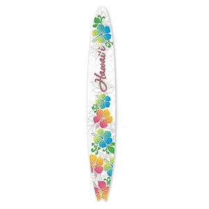 EMERY BOARD SURFBOARD, HIBISCUS RAINBOW