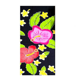 SARONG BALI BIG #104 HIBISCUS PLUMERIA