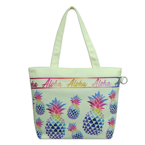 Island Impressions Small Tote Bag - Pineapple Rainbow