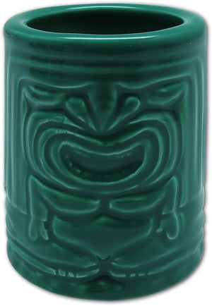 TIKI SHOT GLASS - WINTER TIKI EMERALD