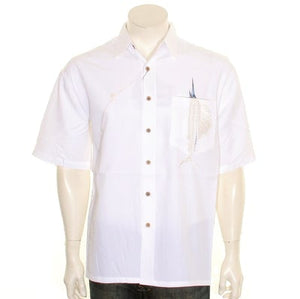 Bamboo Cay "Shake The Hook " Men's Aloha Shirt (WB871)