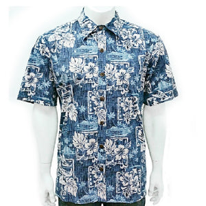 Pastel Hibiscus Reverse Print Aloha Shirt H73379