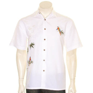 Bamboo Cay "Flying Parrots" - Men's Aloha Shirt (WB1916)