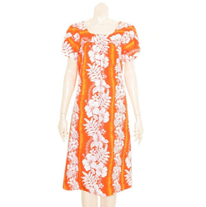 Hibiscus Panel Tulip Sleeve Dress