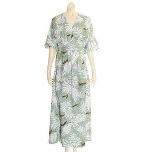 Canoe Monstera Japanese Style Caftan