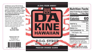 DA KINE HAWAIIAN P.O.G. SYRUP