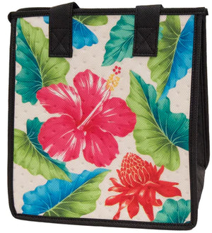 Parade Cream  Petite Hawaiian Insulated Hot/Cold Reusable Bag