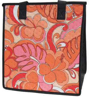 Tropidisco Orange  Medium Insulated Hot/Cold Reusable Bag