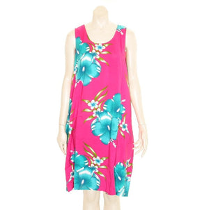 Island Tye Dye Tank Dress (110440) ~ Pink/Blue